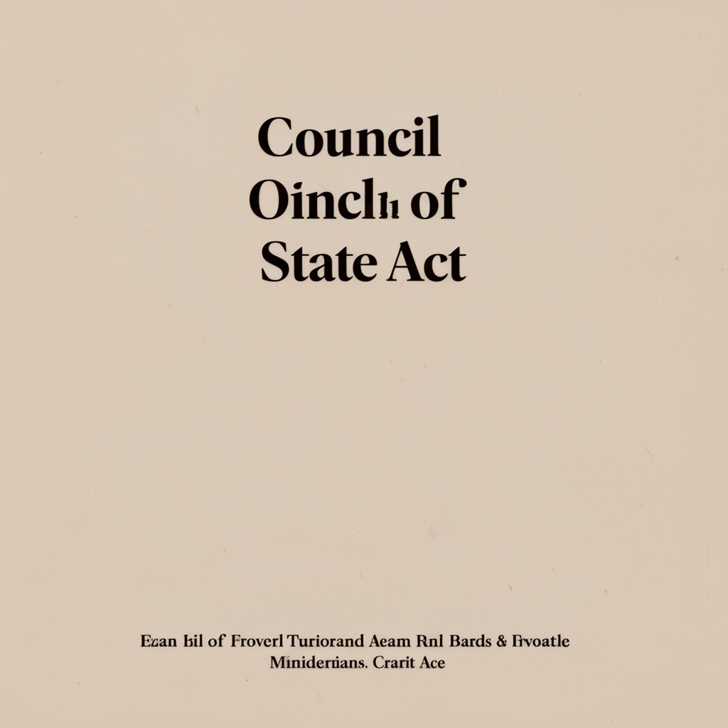 AI-generated illustration of Council of State Act