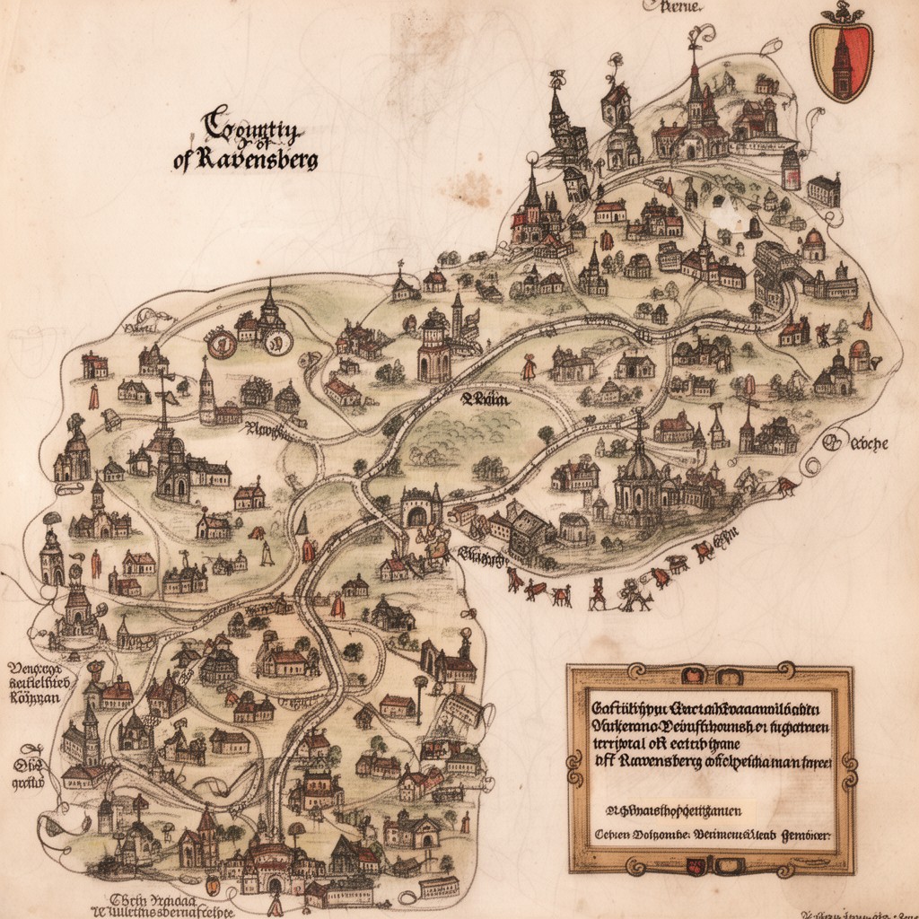AI-generated illustration of County of Ravensberg