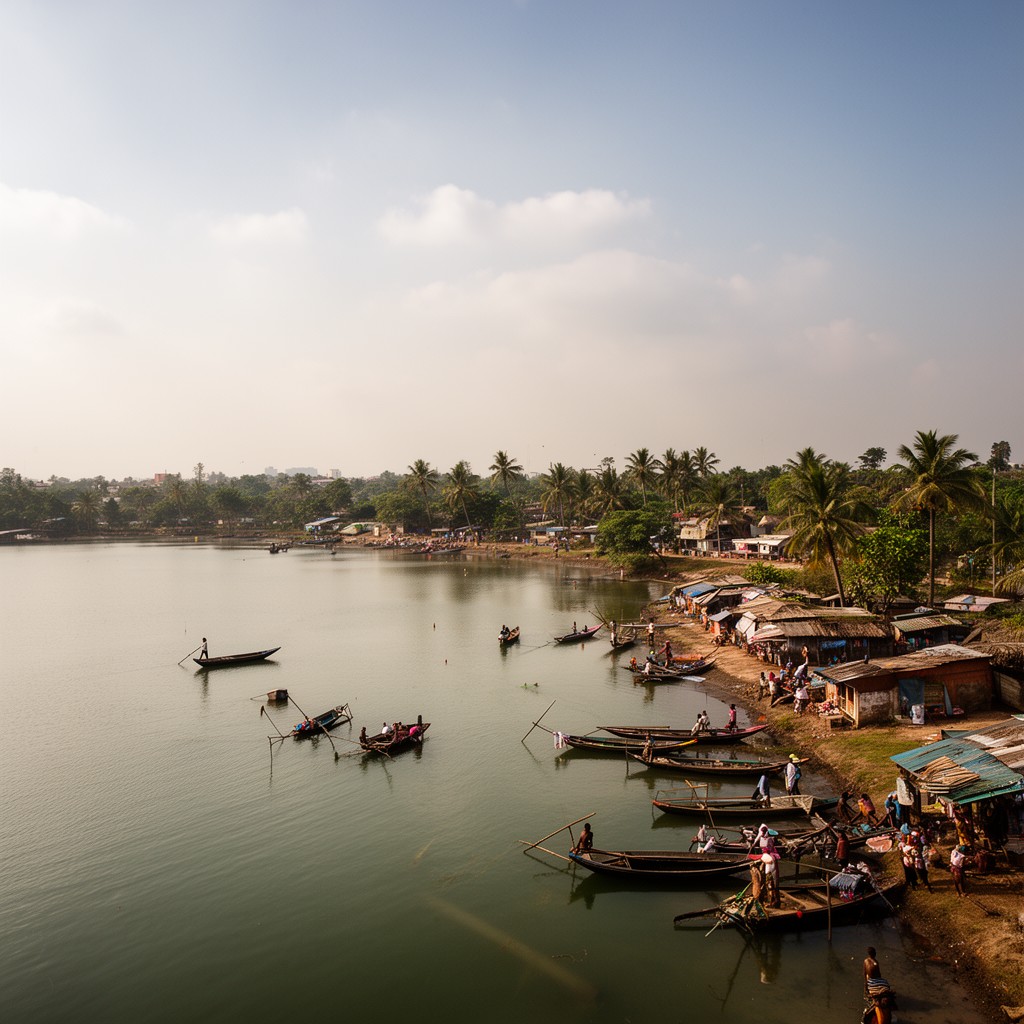 AI-generated illustration of Jaffna Lagoon