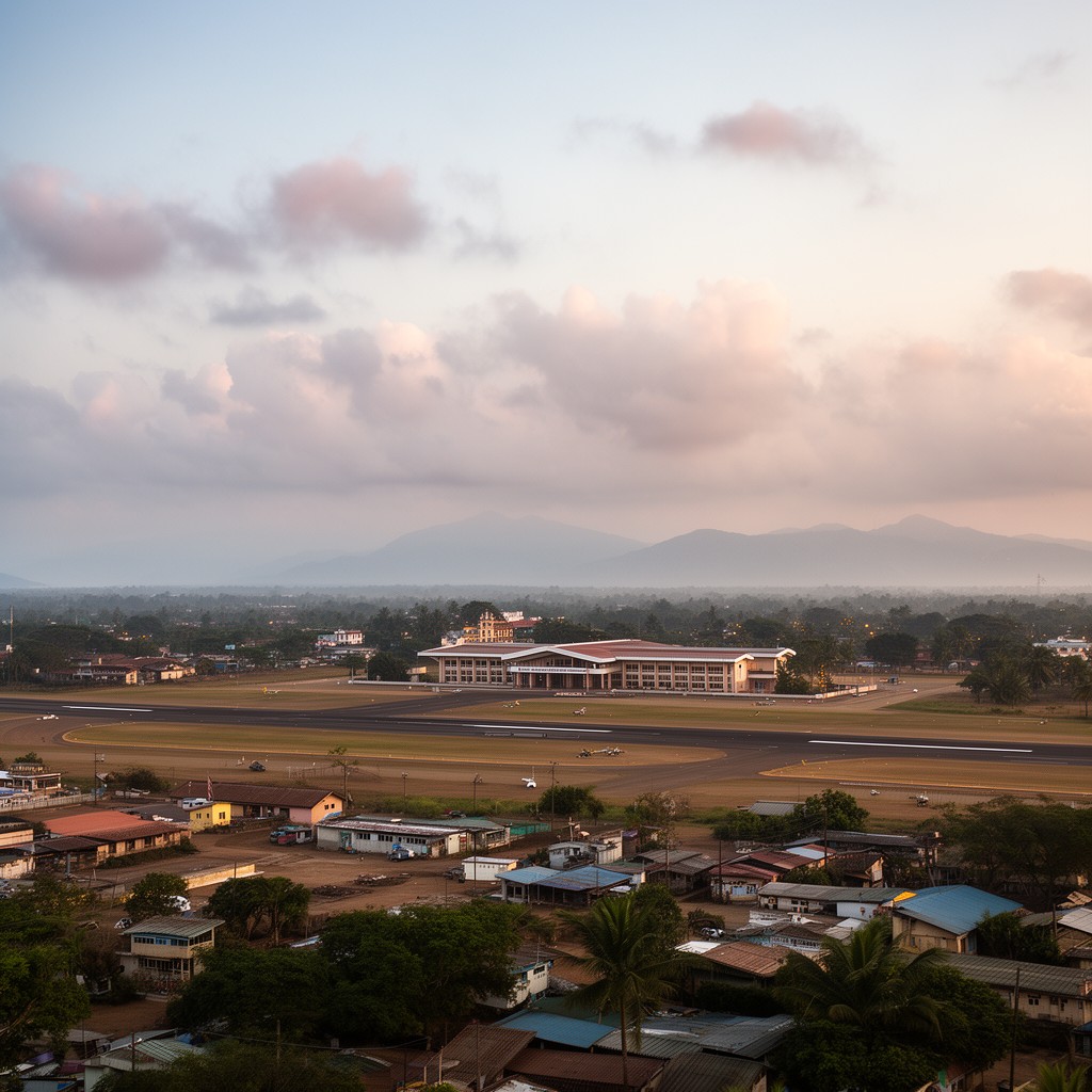 AI-generated illustration of Jaffna International Airport