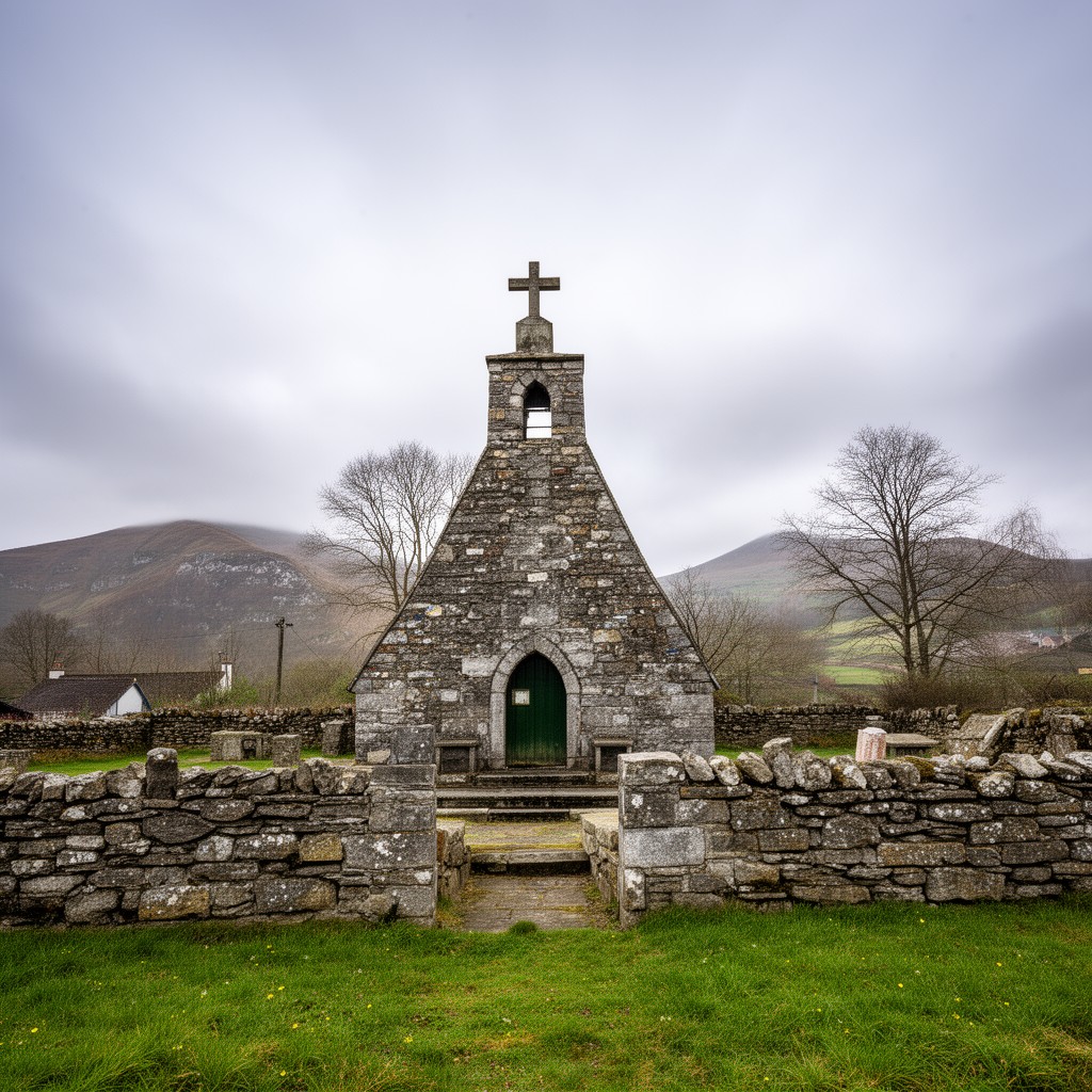 AI-generated illustration of Saul, County Down