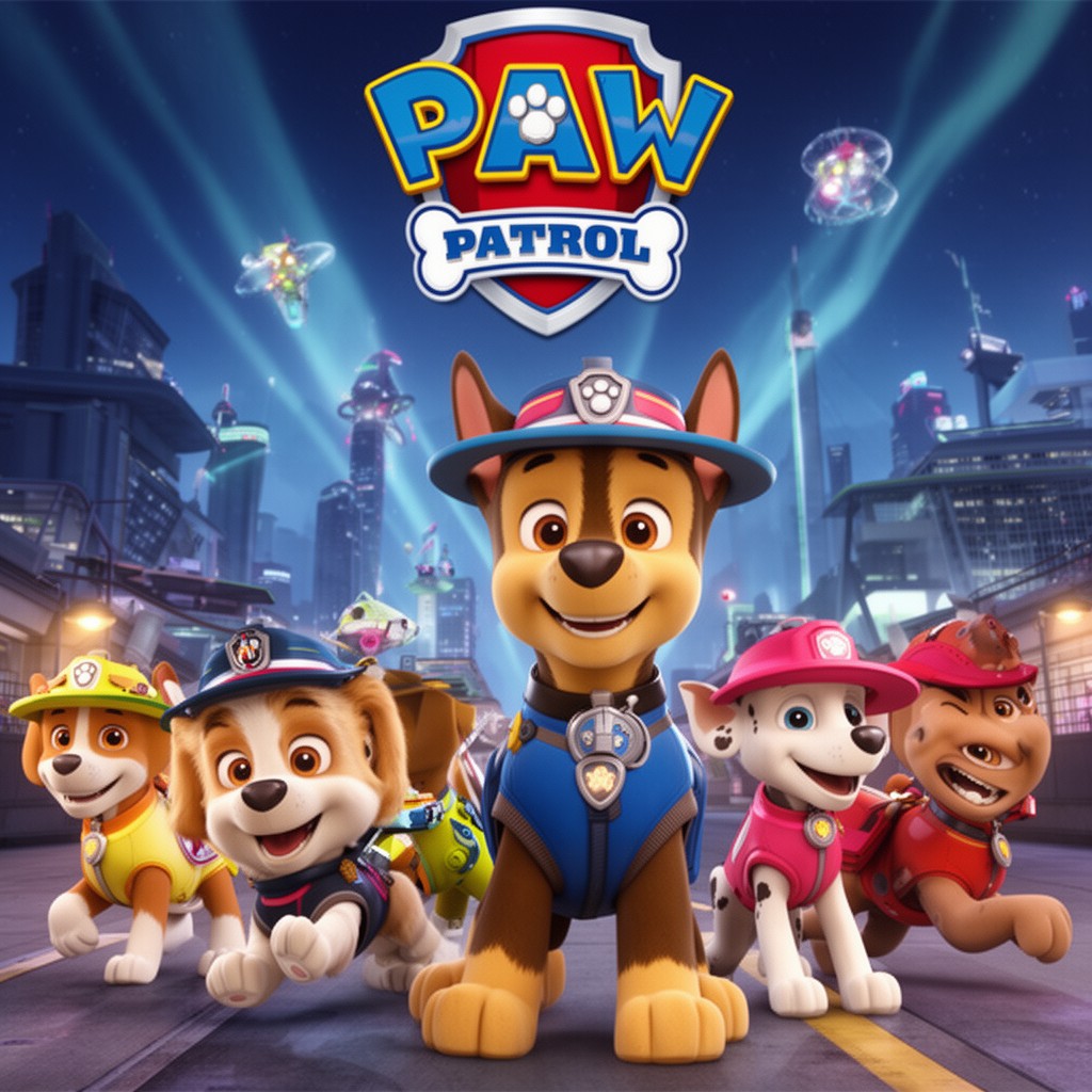 AI-generated illustration of PAW Patrol: The Movie