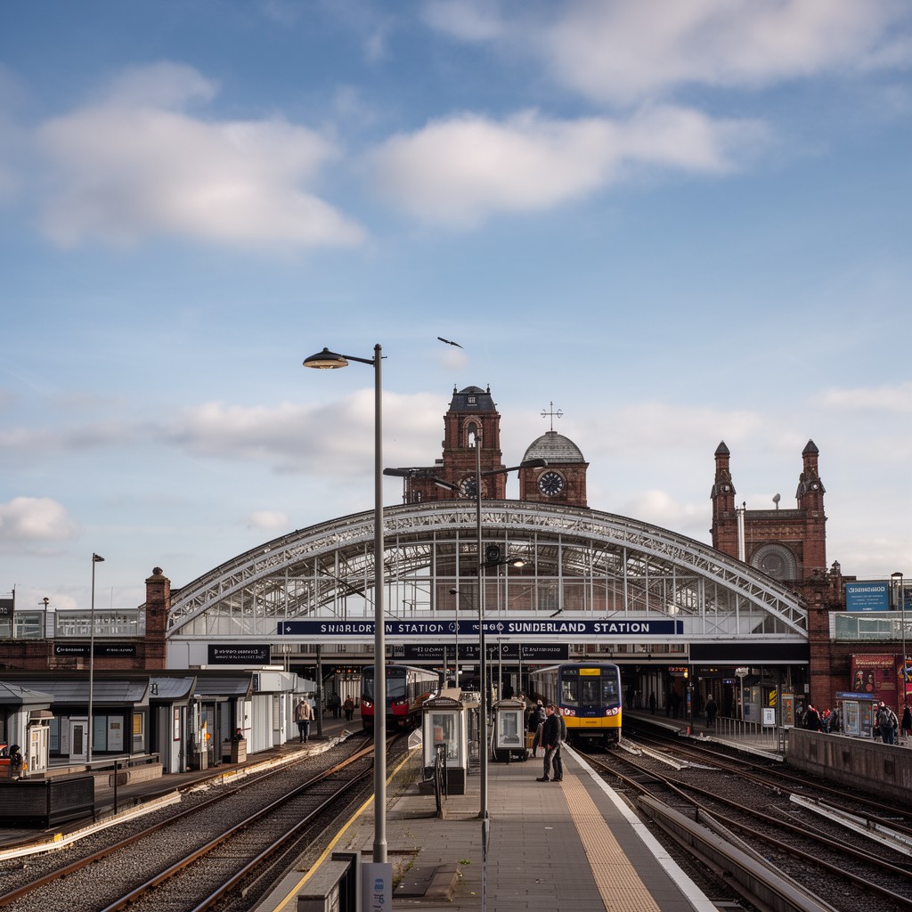 AI-generated illustration of Sunderland station