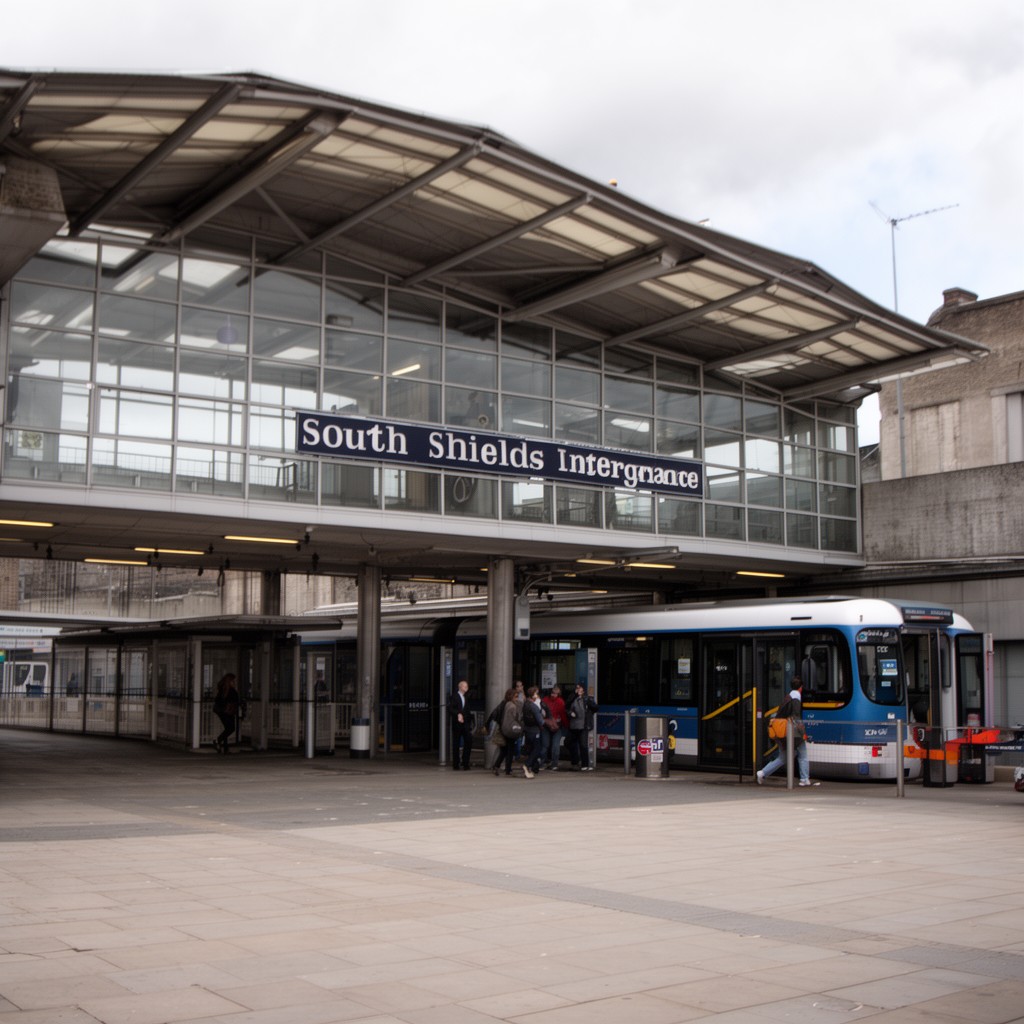 AI-generated illustration of South Shields Interchange