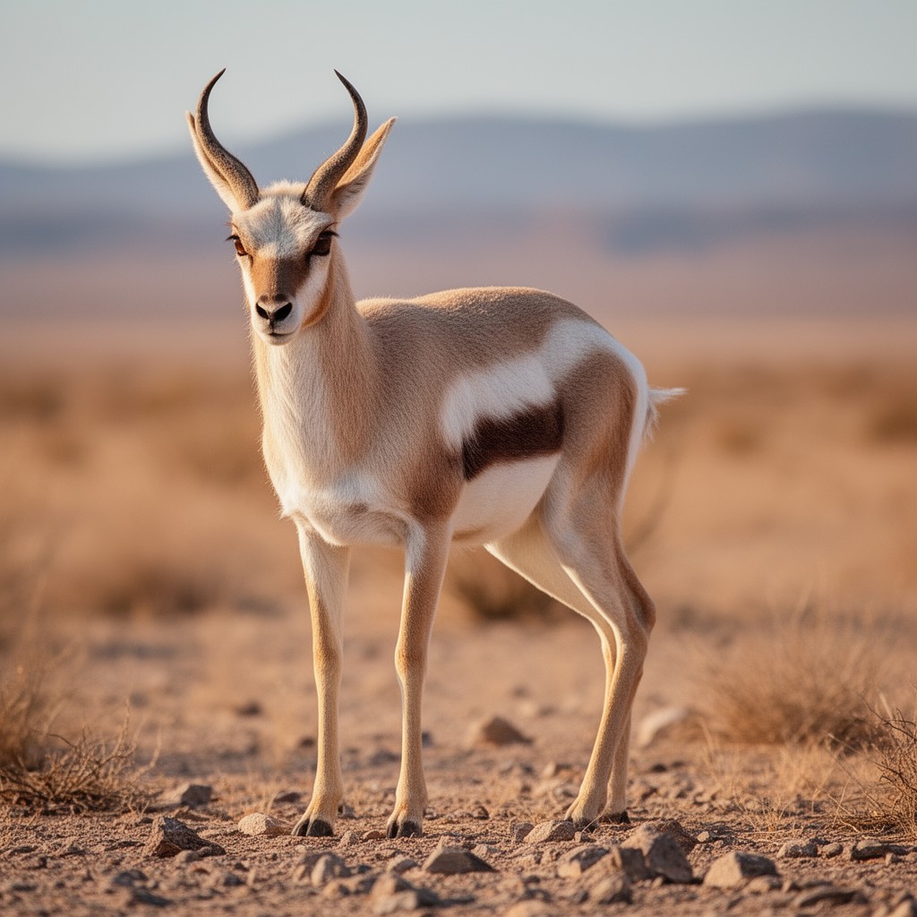 AI-generated illustration of Sonoran pronghorn