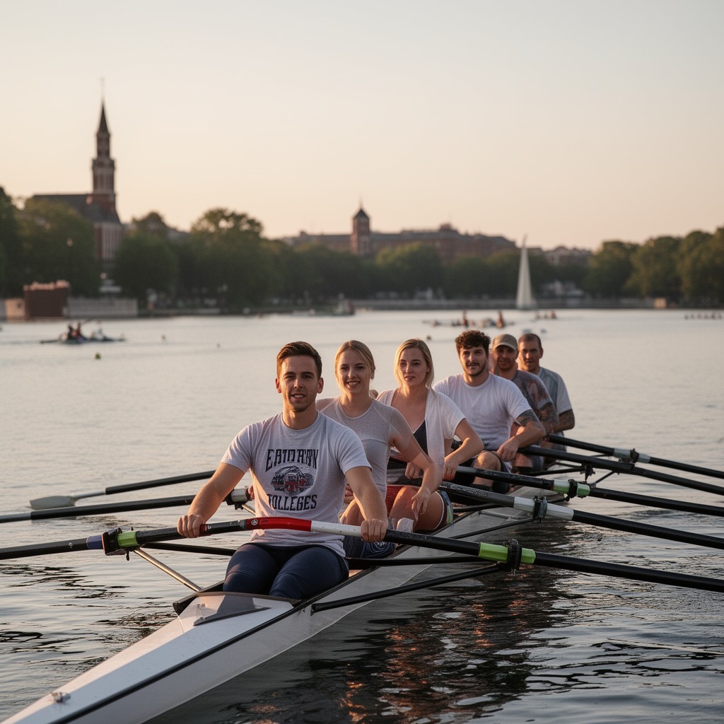 AI-generated illustration of Eastern Association of Rowing Colleges