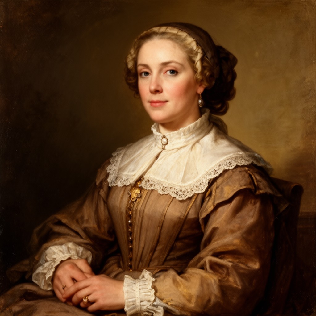 AI-generated illustration of Anne Bradstreet