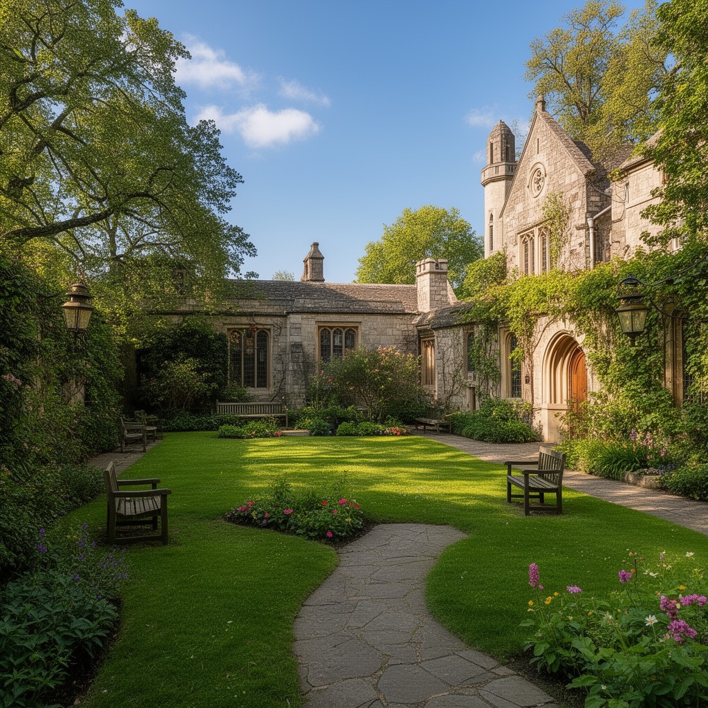 AI-generated illustration of Fellows' Garden