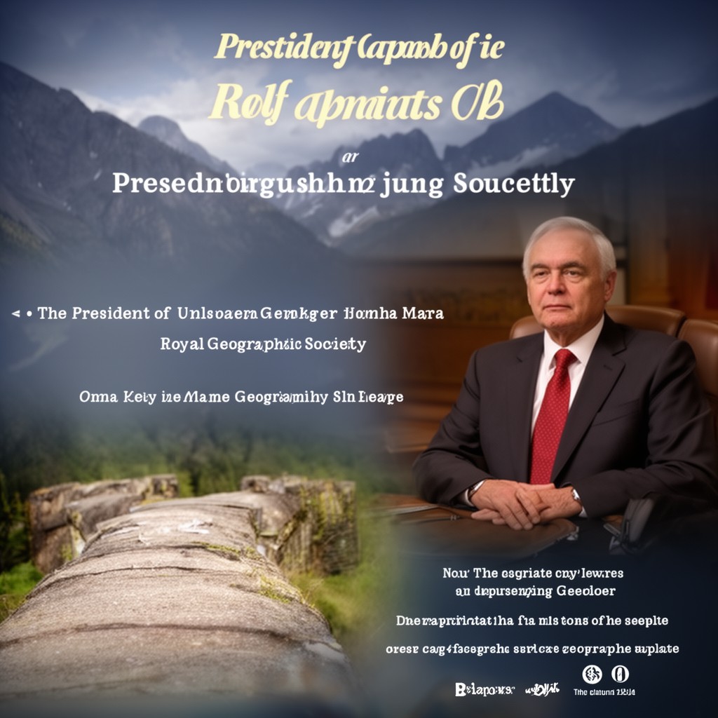 AI-generated illustration of President of the Royal Geographical Society