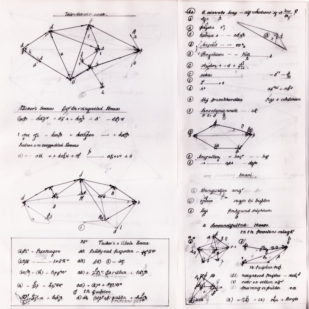 AI-generated illustration of Tucker’s lemma