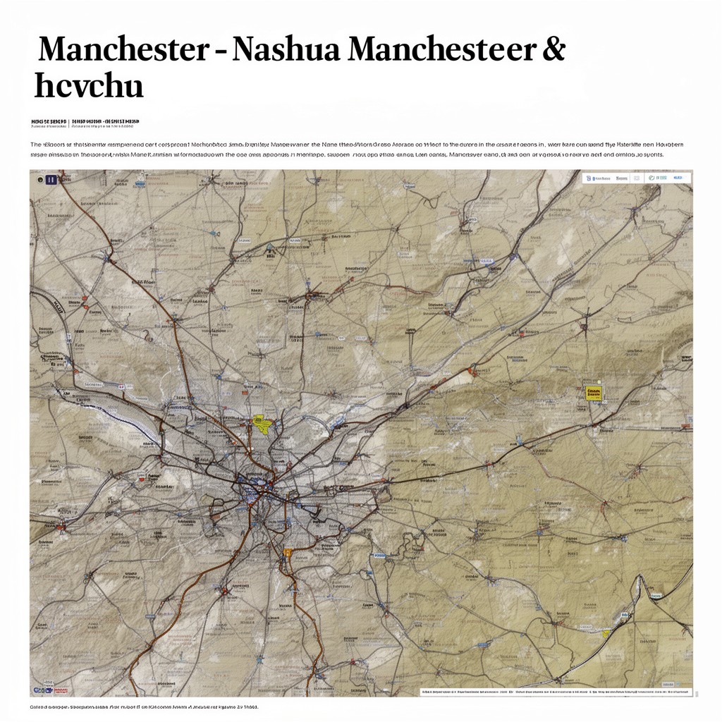 AI-generated illustration of Manchester–Nashua metropolitan area