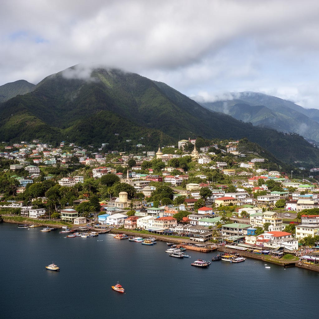 AI-generated illustration of Castries