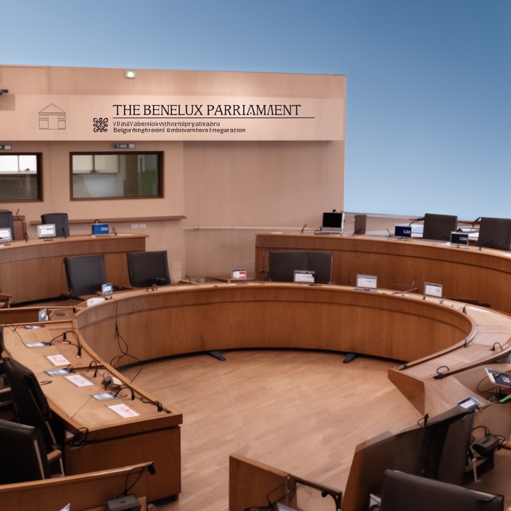 AI-generated illustration of Benelux Parliament