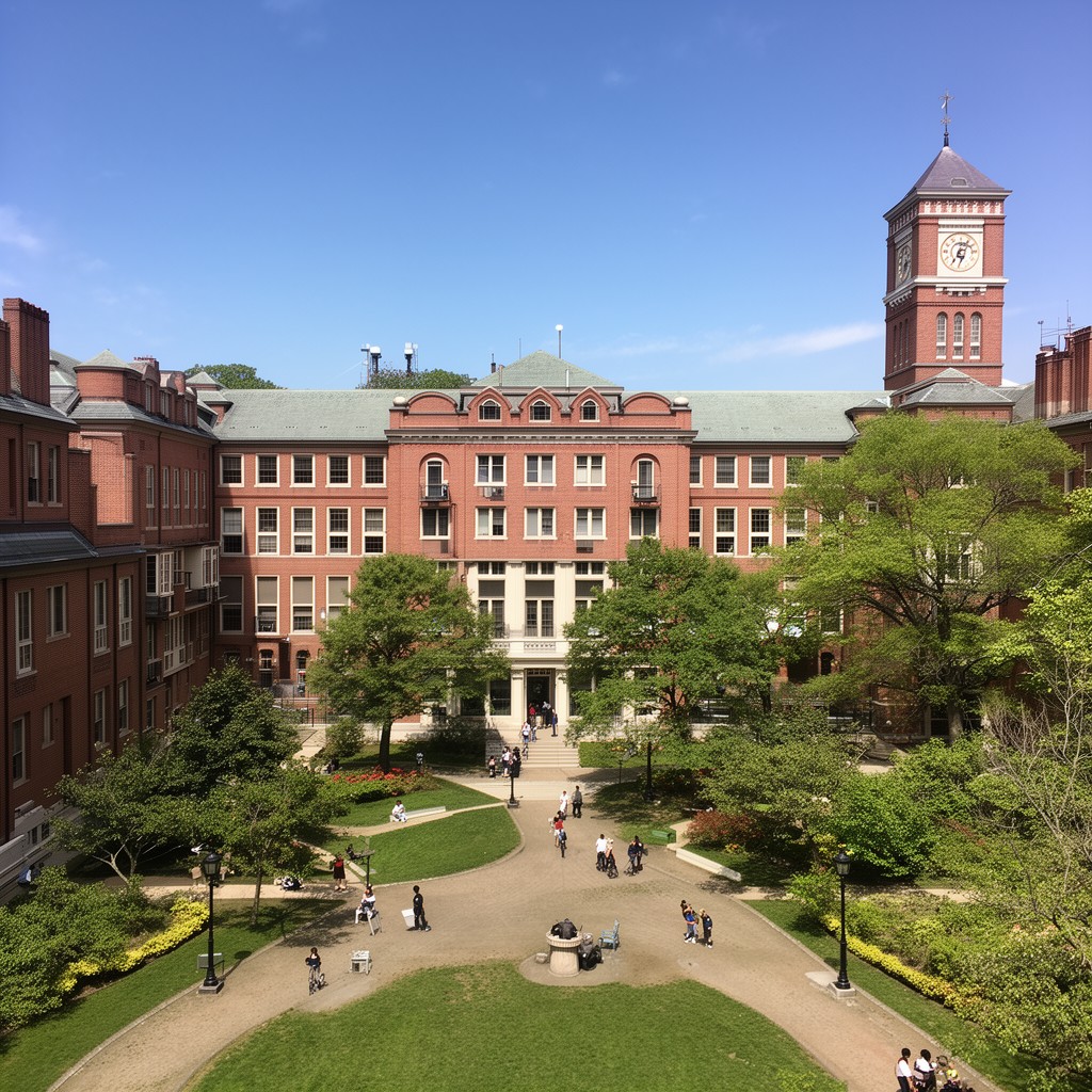 AI-generated illustration of Newton campus