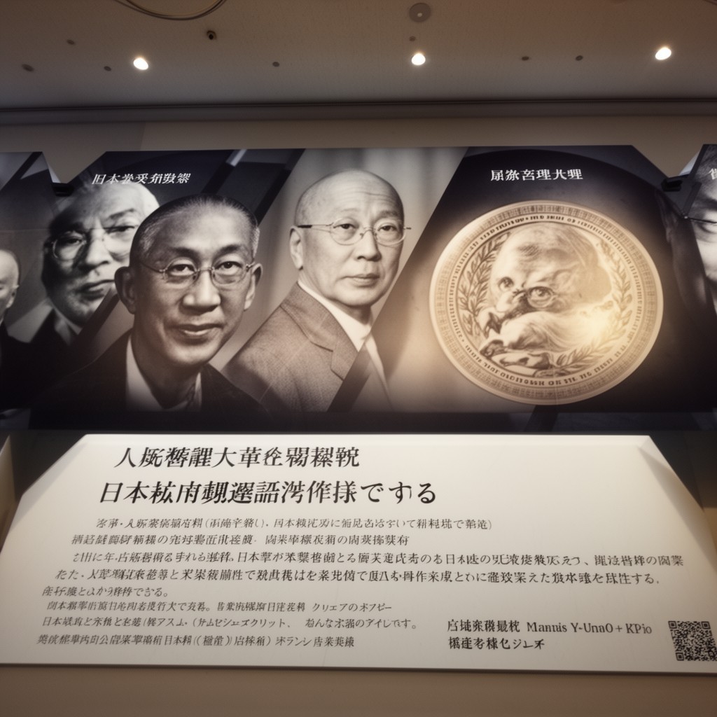 AI-generated illustration of Nishina Memorial Prize (named in his honor)