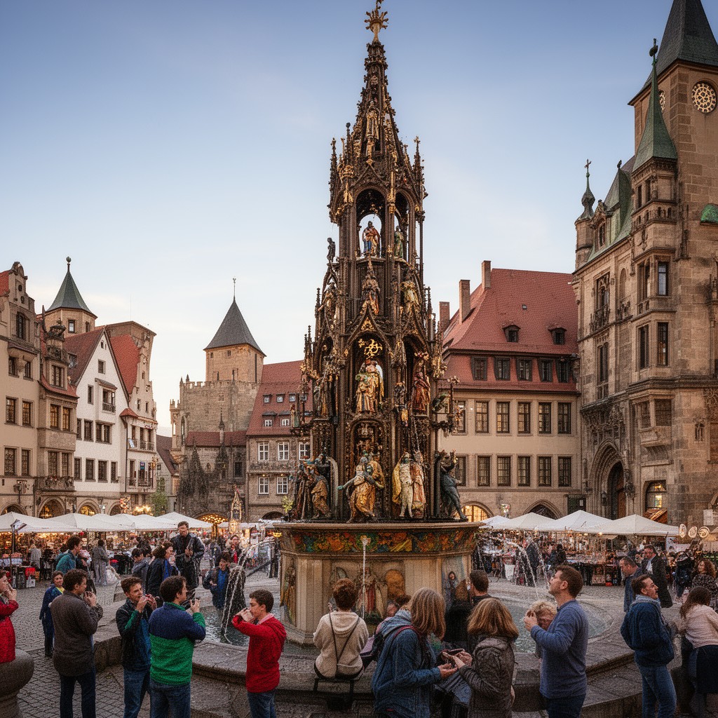 AI-generated illustration of Schöner Brunnen