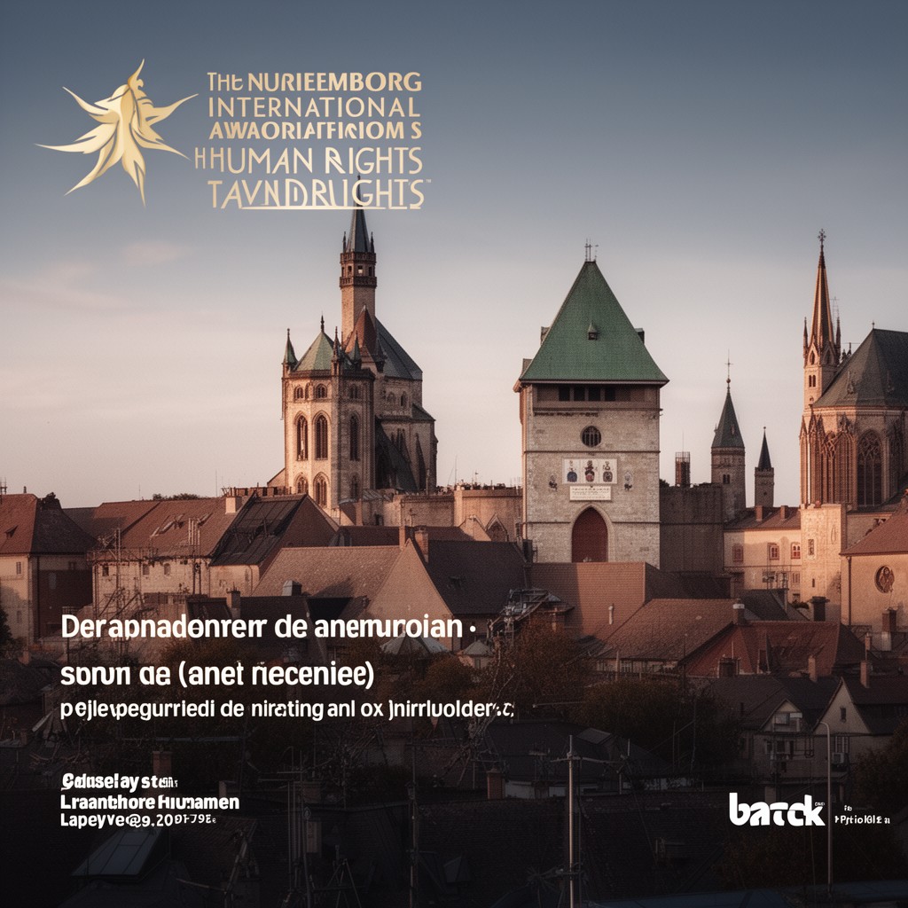 AI-generated illustration of Nuremberg International Human Rights Award