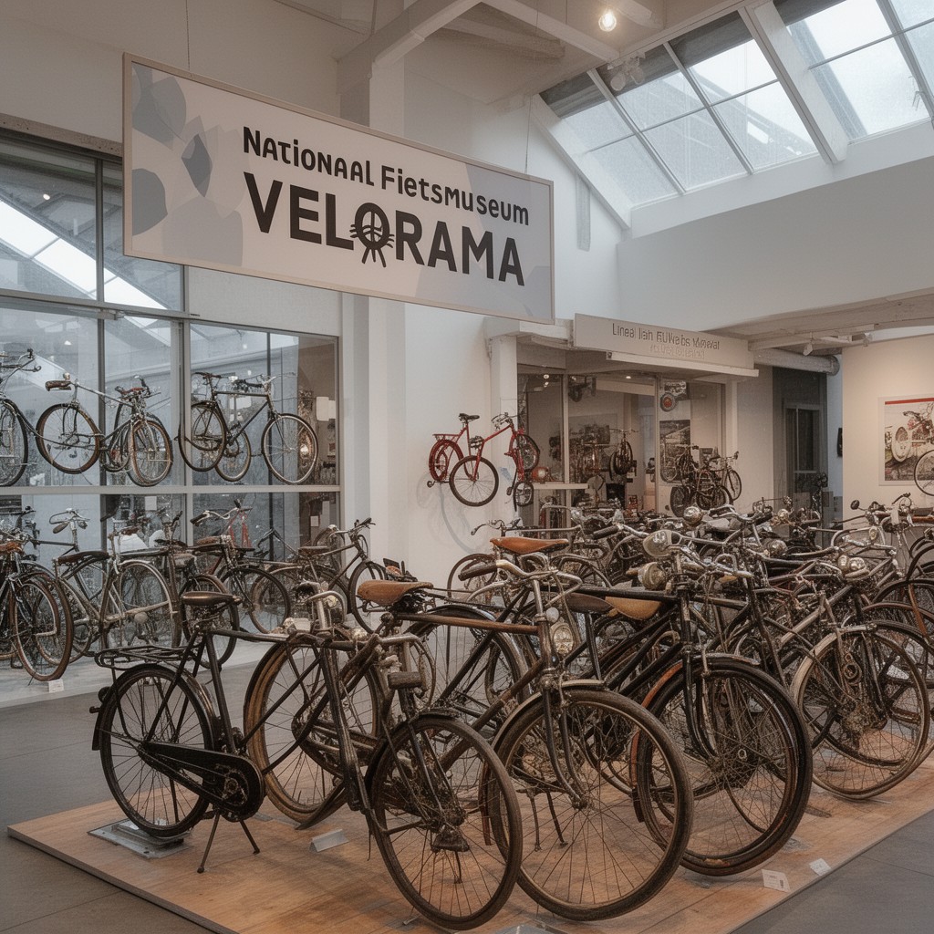 AI-generated illustration of Nationaal Fietsmuseum Velorama
