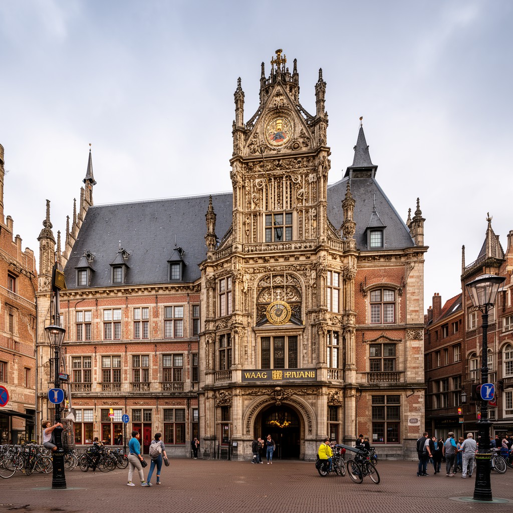 AI-generated illustration of Waag (Weighing House) on Grote Markt