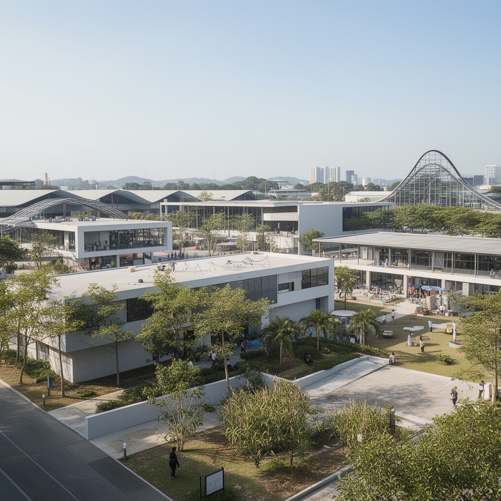 AI-generated illustration of Republic Polytechnic campus