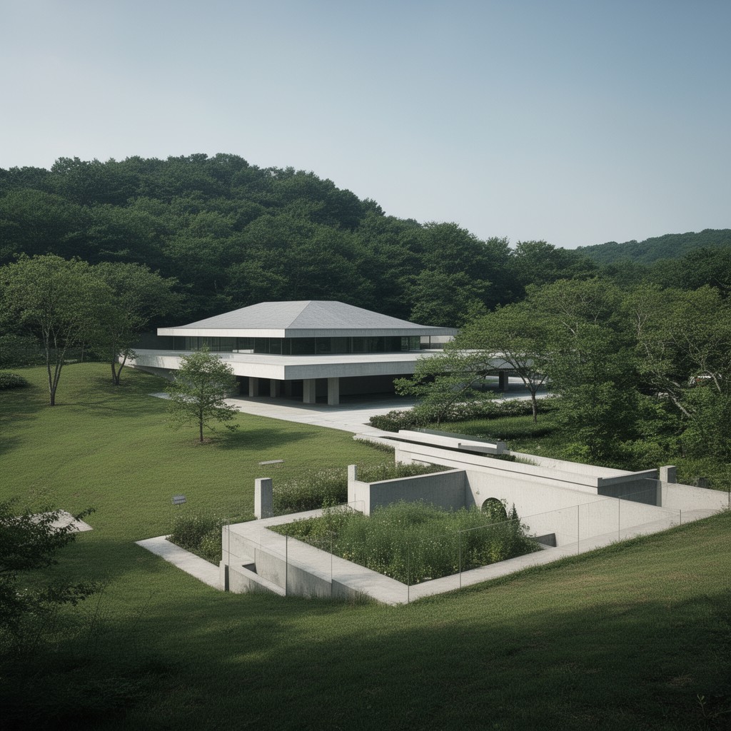 AI-generated illustration of Kaze-no-Oka Crematorium
