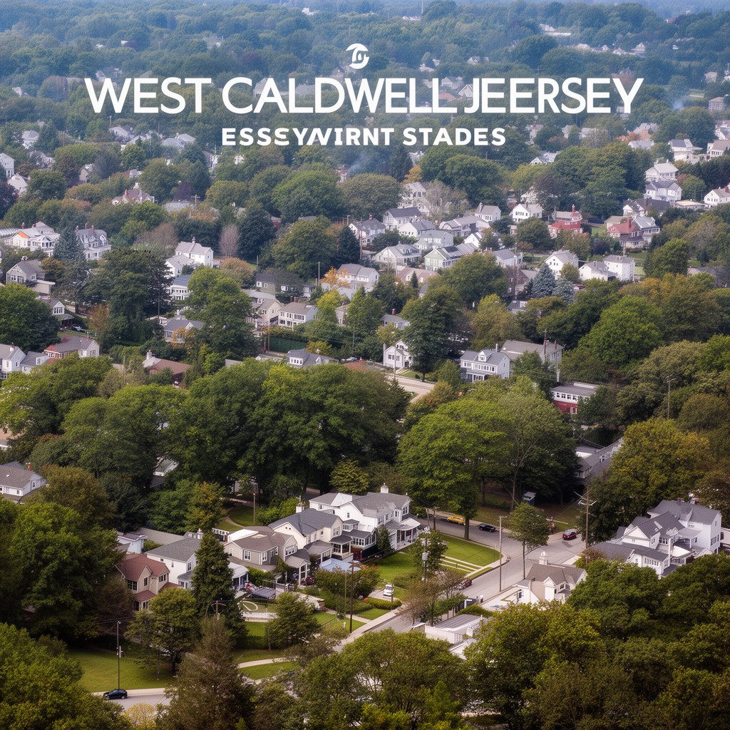 AI-generated illustration of West Caldwell, New Jersey, United States