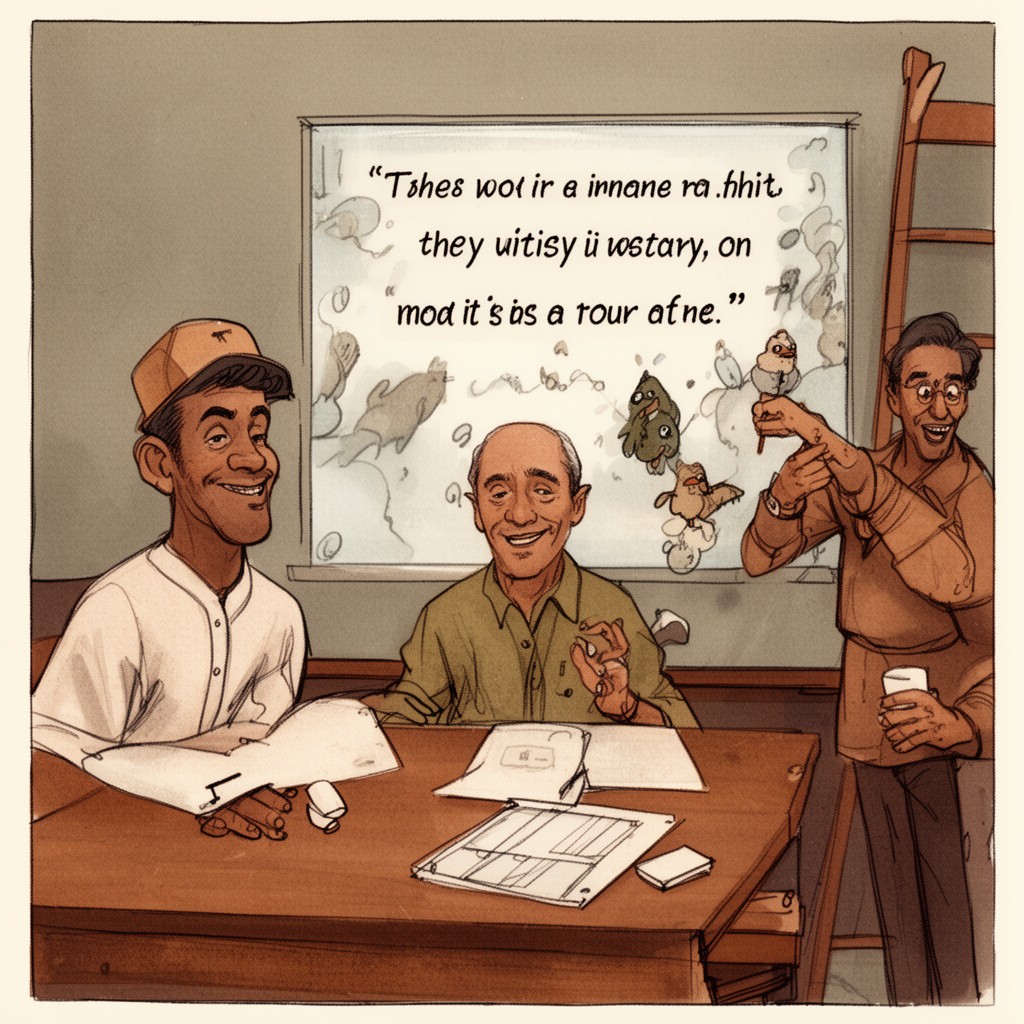AI-generated illustration of Yogi-isms