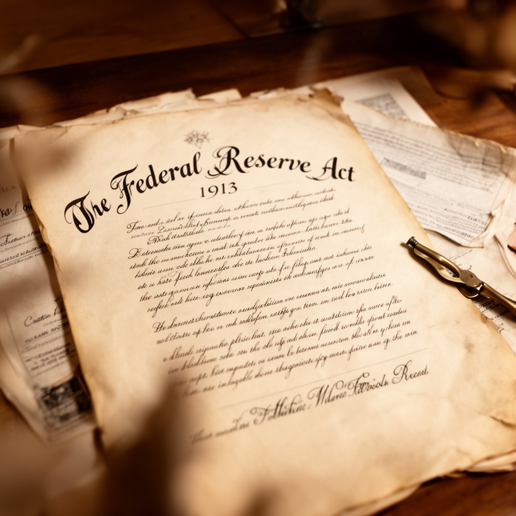 AI-generated illustration of Federal Reserve Act of 1913