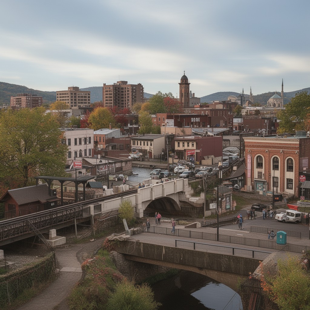 AI-generated illustration of Rome, New York, United States