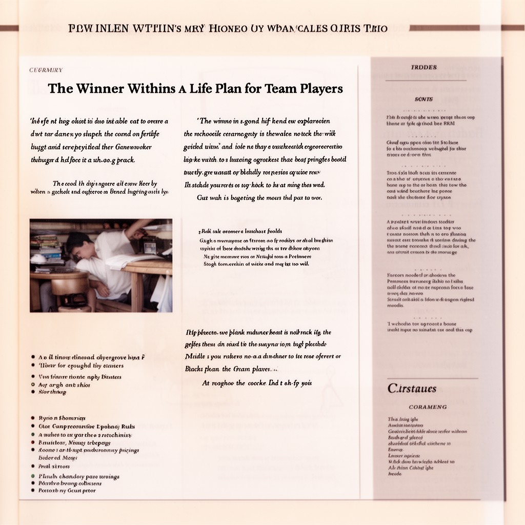 AI-generated illustration of The Winner Within: A Life Plan for Team Players