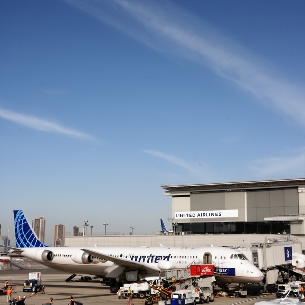 AI-generated illustration of United Airlines