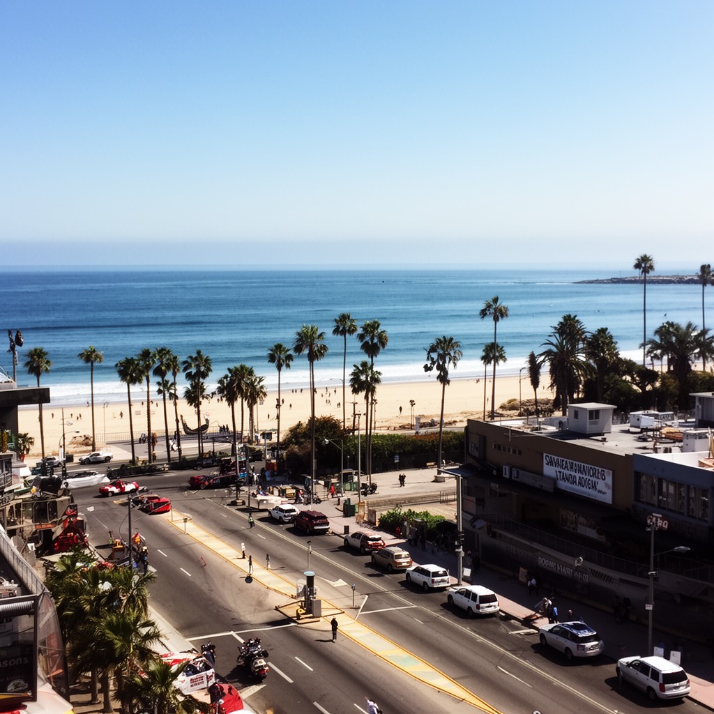 AI-generated illustration of Ocean Avenue