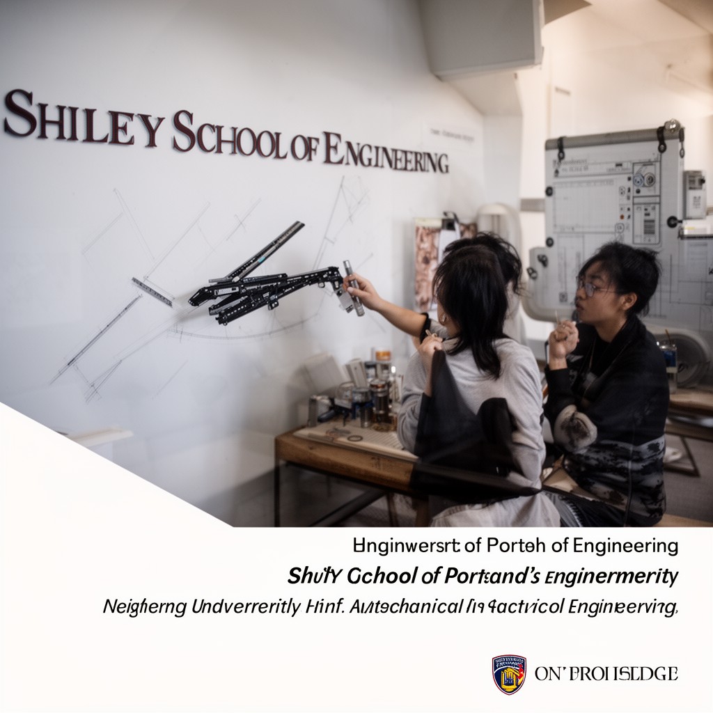 AI-generated illustration of Shiley School of Engineering