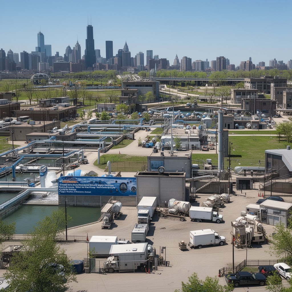 AI-generated illustration of Metropolitan Water Reclamation District of Greater Chicago