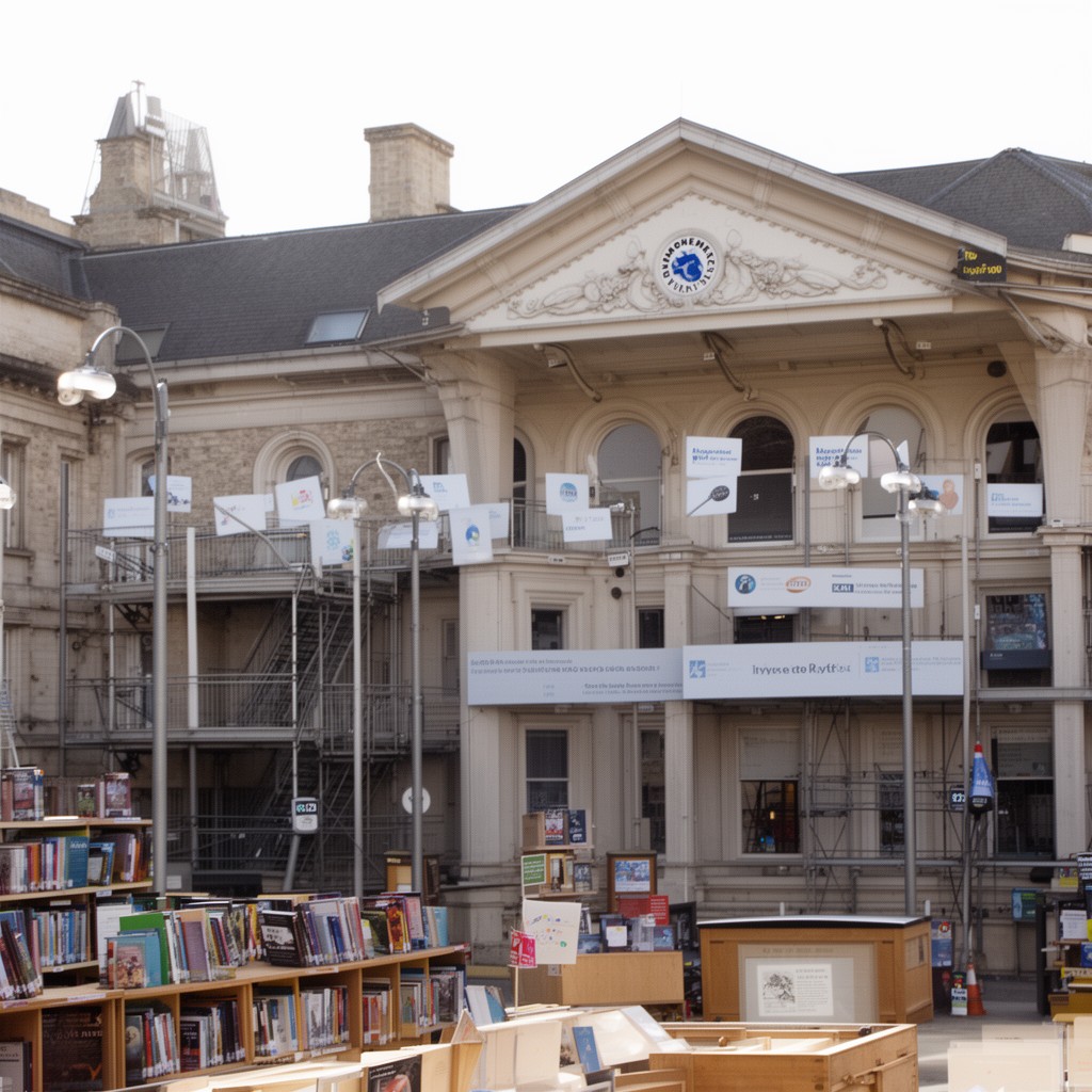 AI-generated illustration of Manchester Libraries