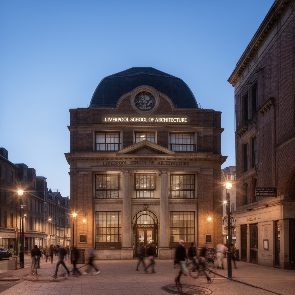 AI-generated illustration of Liverpool School of Architecture