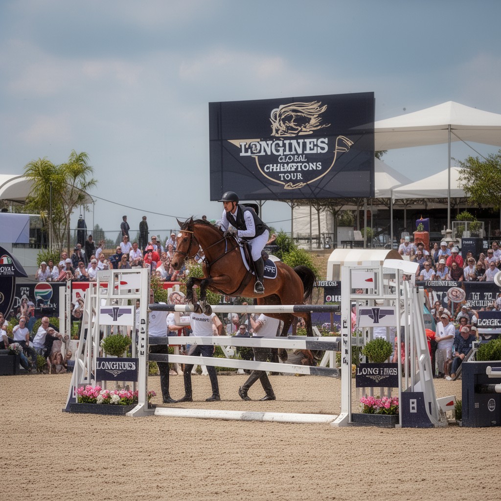 AI-generated illustration of Longines Global Champions Tour