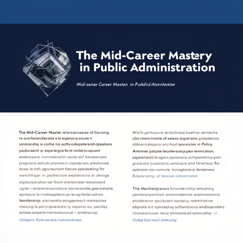 AI-generated illustration of Mid-Career Master in Public Administration