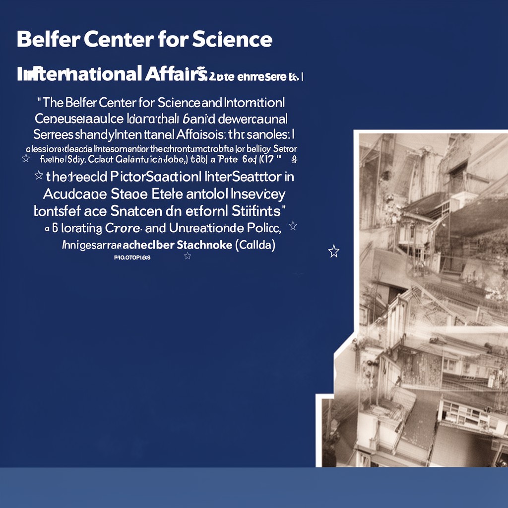 AI-generated illustration of Belfer Center for Science and International Affairs