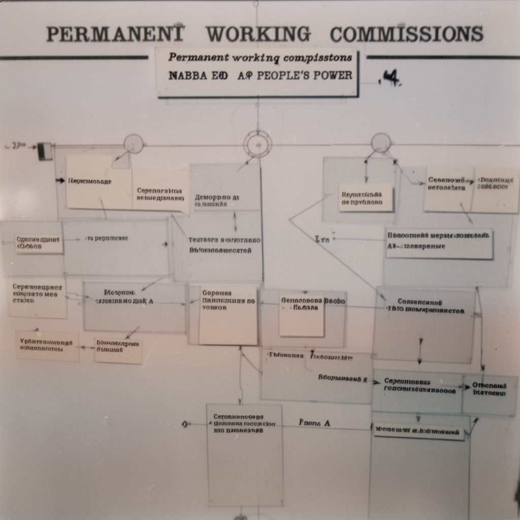 AI-generated illustration of permanent working commissions