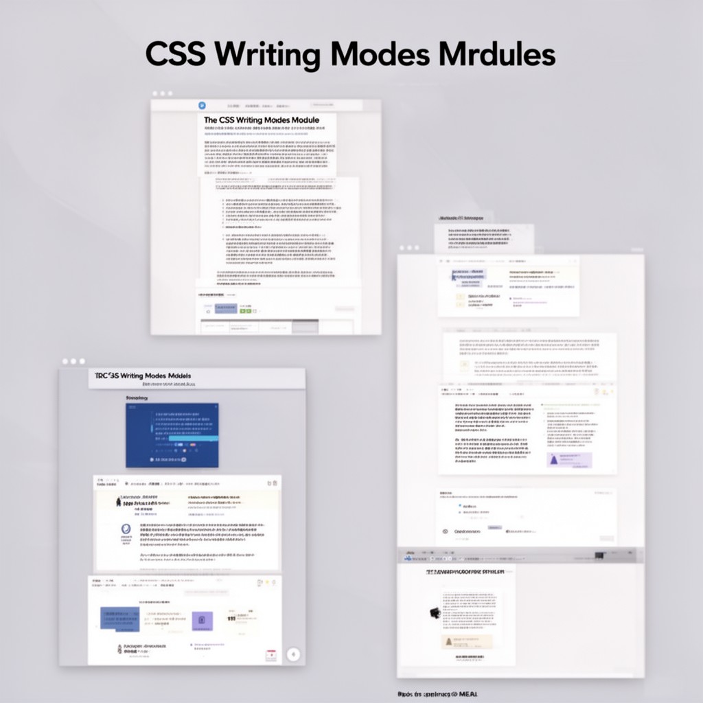 AI-generated illustration of CSS Writing Modes Module