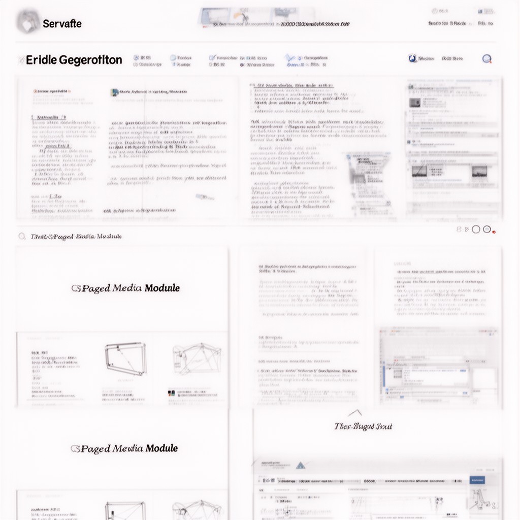AI-generated illustration of CSS Paged Media Module