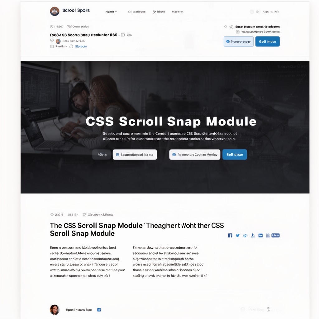 AI-generated illustration of CSS Scroll Snap Module