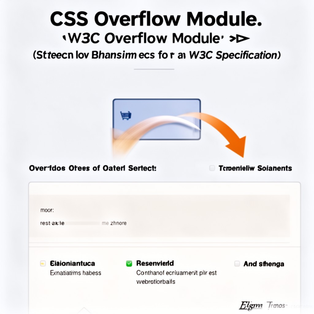 AI-generated illustration of CSS Overflow Module
