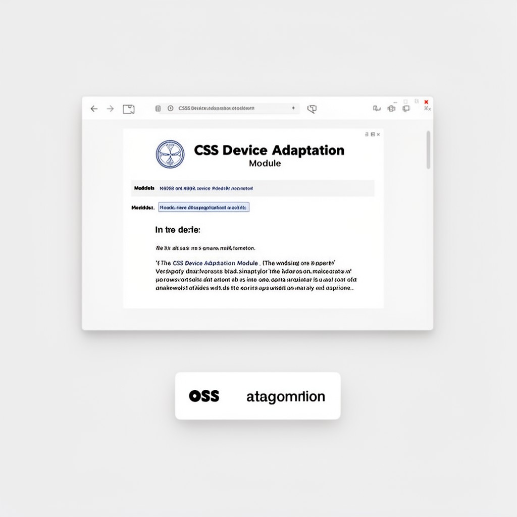 AI-generated illustration of CSS Device Adaptation Module