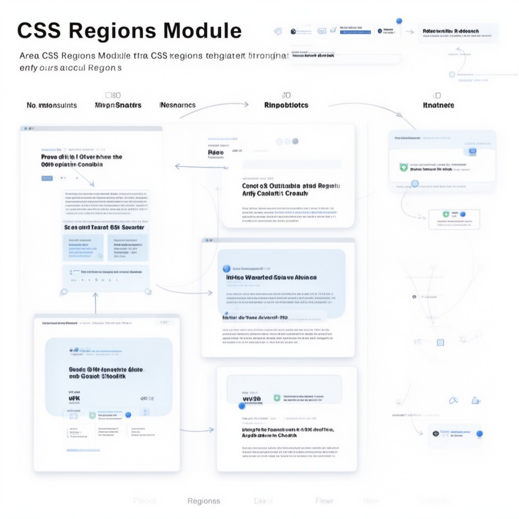 AI-generated illustration of CSS Regions Module