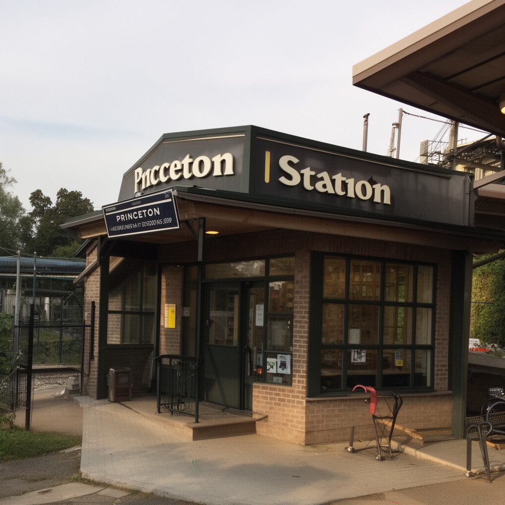 AI-generated illustration of Princeton Station