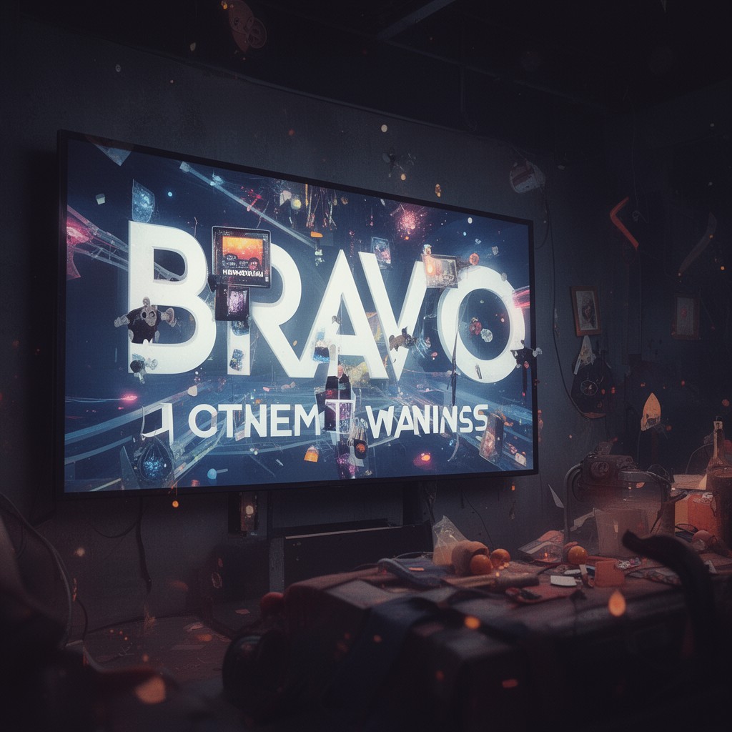 AI-generated illustration of Bravo (TV network)