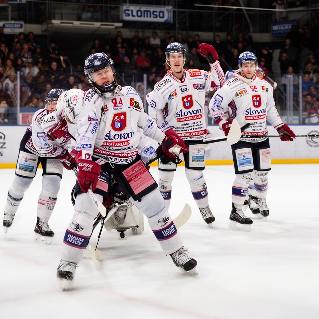 AI-generated illustration of HC Slovan Bratislava