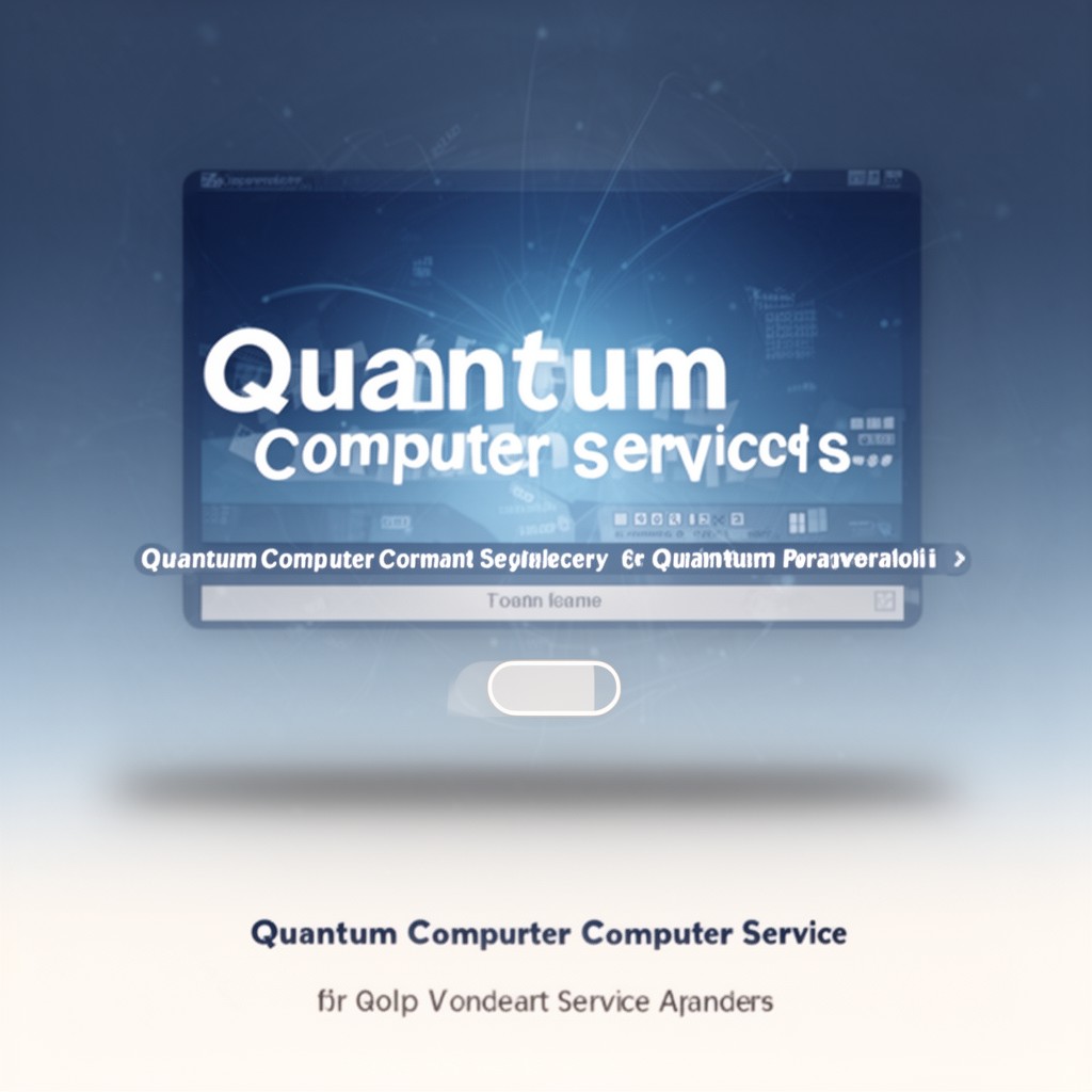 AI-generated illustration of Quantum Computer Services